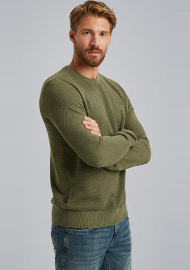PKW2508324 6379 | Pullover mit Waffelstruktur